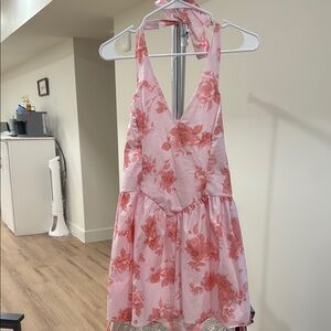 Wild Fable Pink Floral Mini Dress